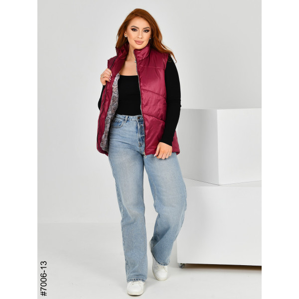 7006-13 Жилетка жіноча на холофайбері полубатал (3 од: 48,50,52)