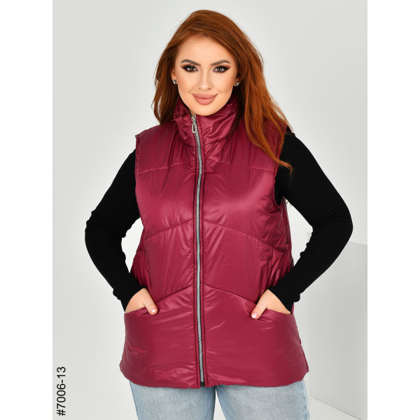 7006-13 Жилетка жіноча на холофайбері полубатал (3 од: 48,50,52)
