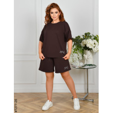 7277-20 Спортивний костюм жіночий двонитка напівбатал (4 од: 48,50,52,54)