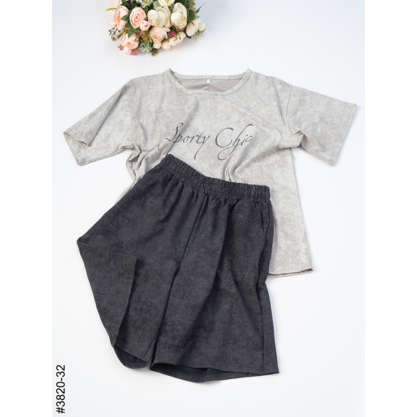 3820-32 Спортивний костюм жіночий турецька варьонка батал (3 од: 54,56,58)