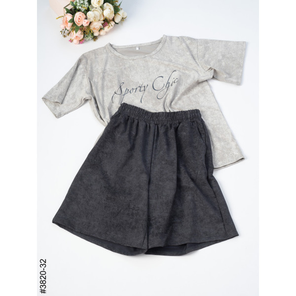 3820-32 Спортивний костюм жіночий турецька варьонка батал (3 од: 54,56,58)