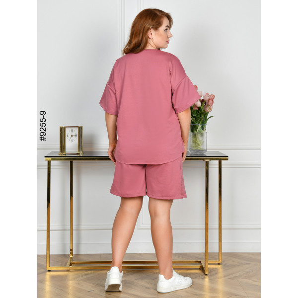 9255-9 Спортивний костюм жіночий двонитка напівбатал (4 од: 48,50,52,54)