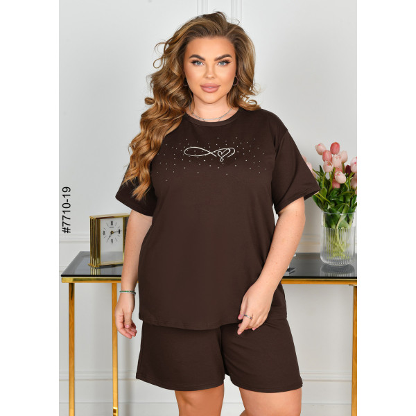 7710-19 Спортивний костюм жіночий турецька двонитка батал (3 од: 54,56,58)