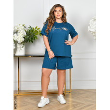 6370-30 Спортивний костюм жіночий двонитка батал (3 од: 54,56,58)