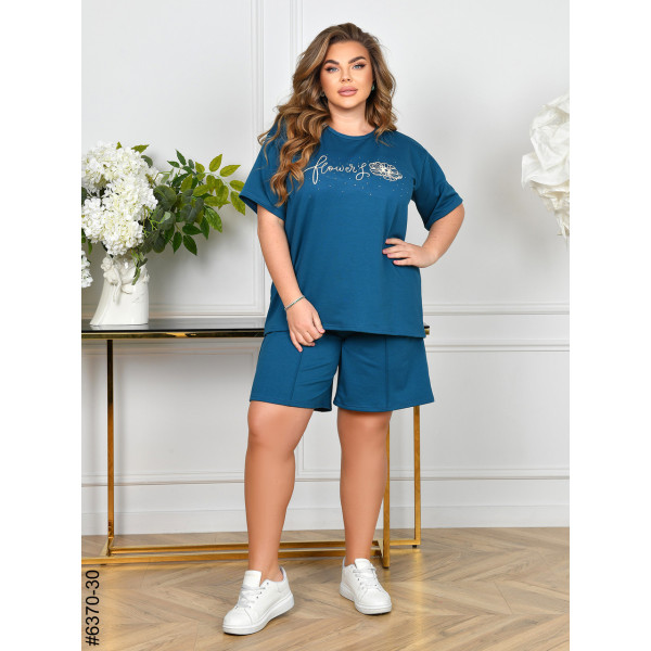 6370-30 Спортивний костюм жіночий двонитка батал (3 од: 54,56,58)