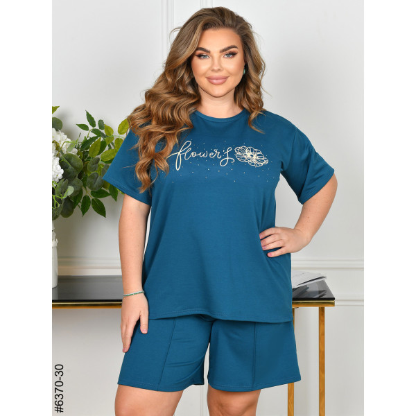 6370-30 Спортивний костюм жіночий двонитка батал (3 од: 54,56,58)