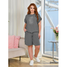 2975-32 Спортивний костюм жіночий креп батал (4 од: 50,52,54,56)