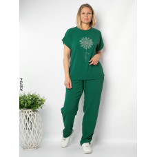 3870-4 Спортивний костюм жіночий креп батал (4 од: 50,52,54,56)