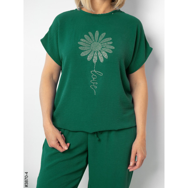 3870-4 Спортивний костюм жіночий креп батал (4 од: 50,52,54,56)