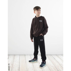 2220-19 Спортивний костюм на блискавці двонитка підліток (4 од: 36,38,40,42)