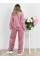 4110-9 Спортивний костюм жіночий на блискавці велюр прямі штани норма (3 од: 42,44,46)