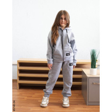 5740-34 Спортивний костюм на блискавці тринитка на флісі підліток (4 од: 36,38,40,42)