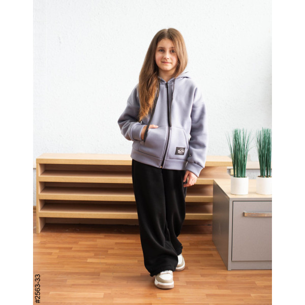 2563-33 Спортивний костюм тринитка на флісі підліток (4 од: 36,38,40,42)