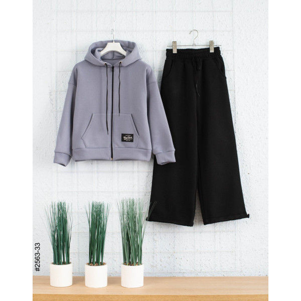 2563-33 Спортивний костюм тринитка на флісі підліток (4 од: 36,38,40,42)