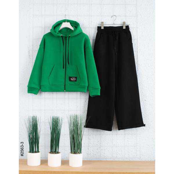 2563-3 Спортивний костюм тринитка на флісі підліток (4 од: 36,38,40,42)