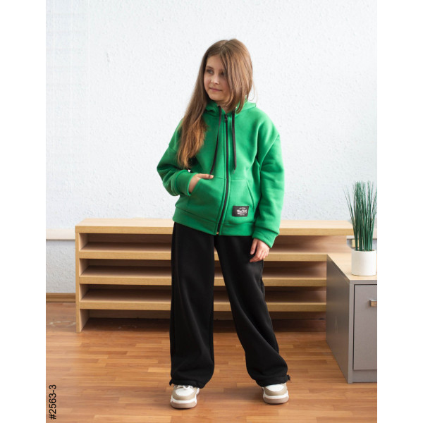 2563-3 Спортивний костюм тринитка на флісі підліток (4 од: 36,38,40,42)