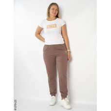 1270-23 Спортивні штани жіночі турецька двунитка напівбатал (4 од: 50,52,54,56)