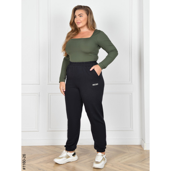 1160-26 Спортивні штани жіночі турецька двунитка батал (4 од: 54,56,58,60)