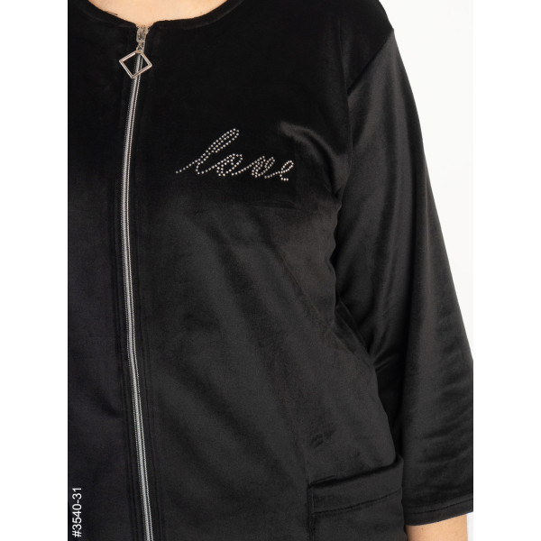 3540-31 Халат жіночий на блискавці напівбатал (3 од: 48,50,52)