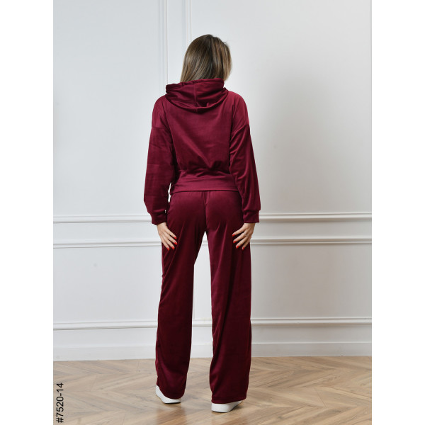 7520-14 Спортивний костюм жіночий на блискавці велюр норма (4 од: 44,46,48,50)