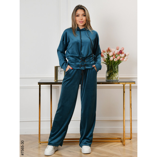7565-30 Спортивний костюм жіночий велюр норма (4 од: 44,46,48,50)
