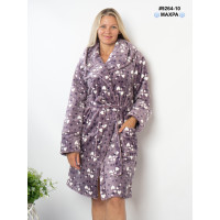 9264-10 Халат жіночий на запах махра напівбатал (3 од: 44-46,48-50,52-54)