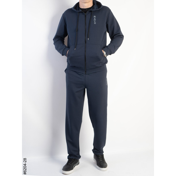 6204-28 Спортивний костюм чоловічий пряма штанина турецька двонитка норма (5 од: 48,50,52,54,56)