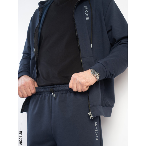 6204-28 Спортивний костюм чоловічий пряма штанина турецька двонитка норма (5 од: 48,50,52,54,56)