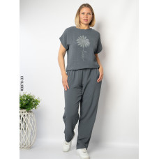 3870-33 Спортивний костюм жіночий креп батал (4 од: 50,52,54,56)