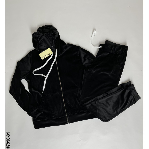 7990-31 Спортивний костюм жіночий на блискавці велюр супербатал (4 од: 54,56.58.60)