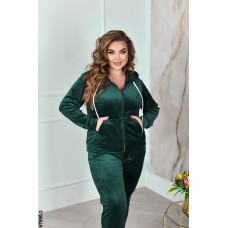 7990-2 Спортивний костюм жіночий на блискавці велюр супербатал (4 од: 54,56.58.60)