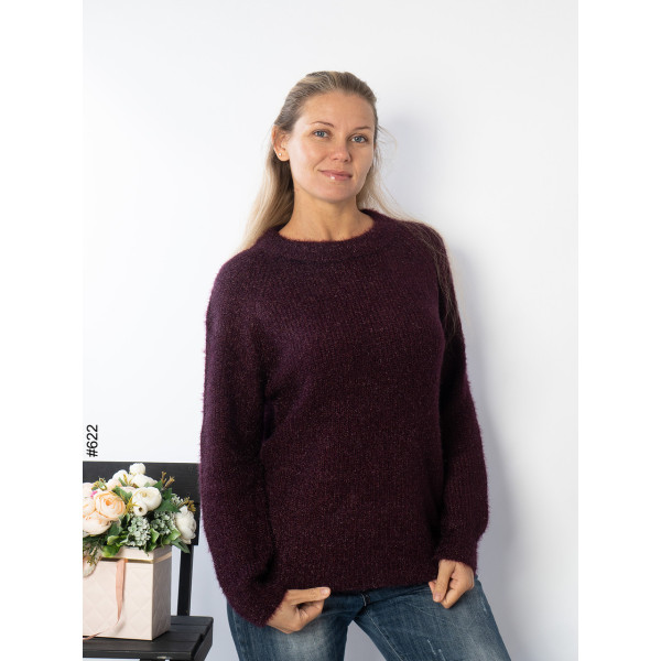 622-2 Жіночій светр батал (мікс кольорів: 6 од: 50-54 | універсальний)