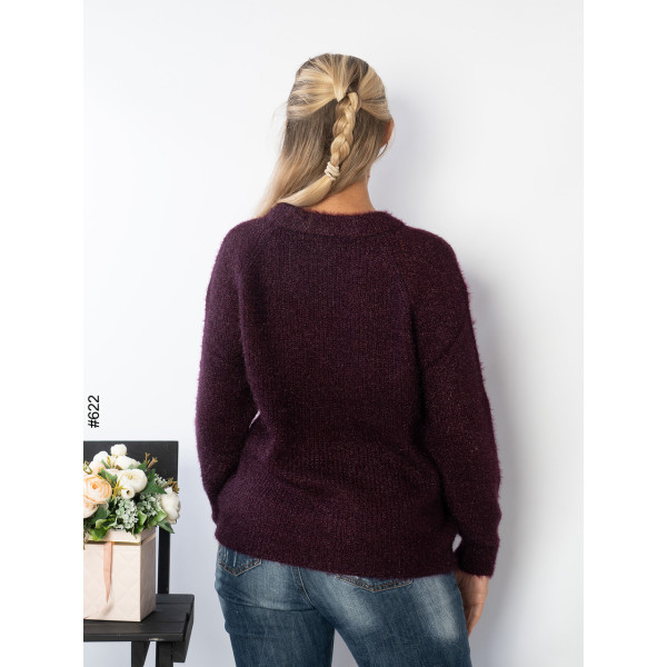 622-2 Жіночій светр батал (мікс кольорів: 6 од: 50-54 | універсальний)