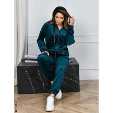 6101-2 Спортивний костюм жіночий на блискавці велюр норма (5 од: 44,46,48,50,52)