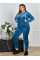 7990-30 Спортивний костюм жіночий на блискавці велюр супербатал (4 од: 54,56.58.60)