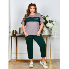 7113-1 Спортивний костюм жіночий двунитка батал (5 од: 52,54,56,58,60)