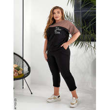 7102-23 Спортивний костюм жіночий двунитка батал (5 од: 52,54,56,58,60)