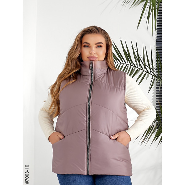 7003-10 Жилетка жіноча на холофайбері батал (3 од: 54,56,58)