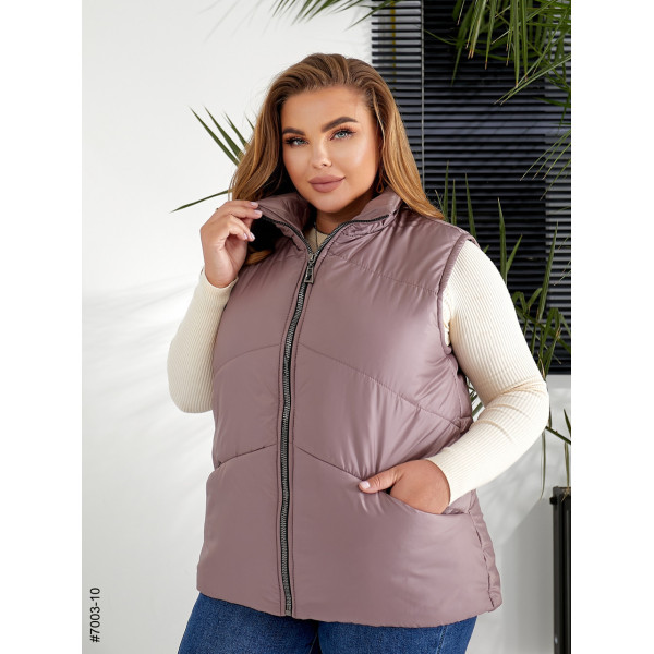 7003-10 Жилетка жіноча на холофайбері батал (3 од: 54,56,58)