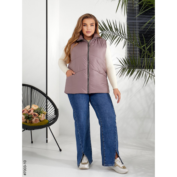 7003-10 Жилетка жіноча на холофайбері батал (3 од: 54,56,58)
