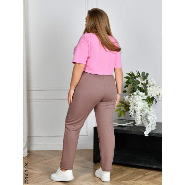 2501-24 Спортивні штани жіночі двонитка батал (4 од: 54,56,58,60)