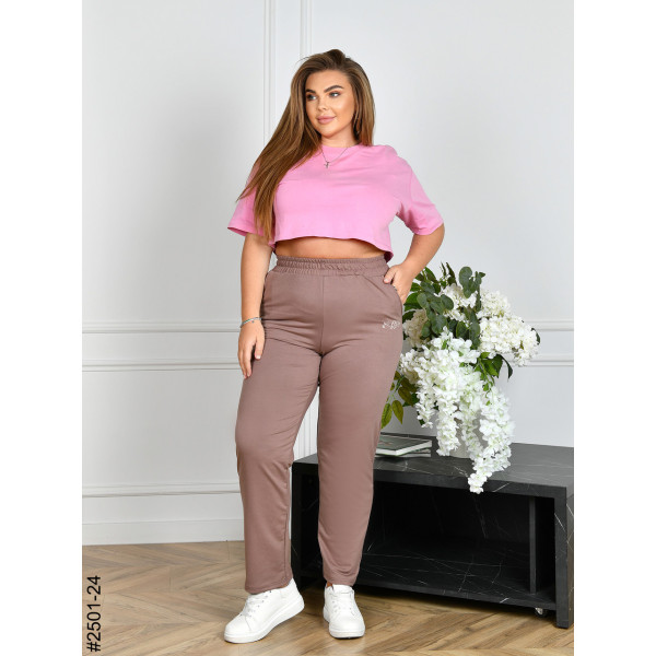 2501-24 Спортивні штани жіночі двонитка батал (4 од: 54,56,58,60)