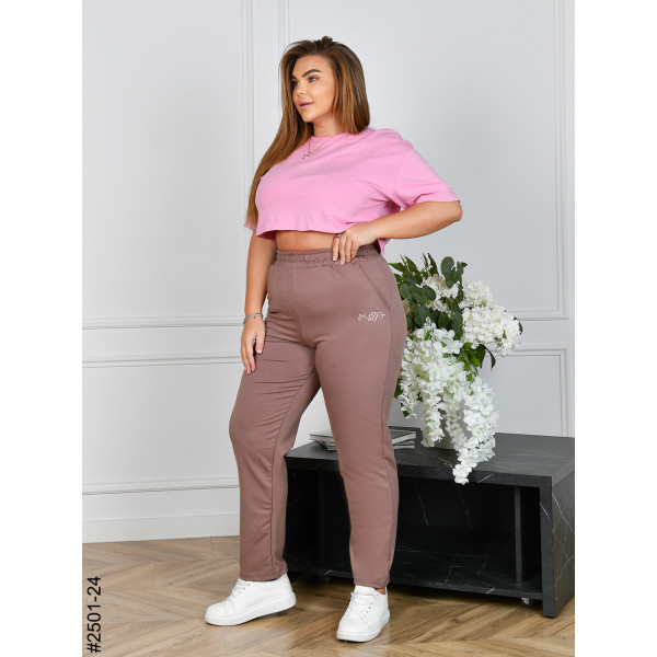 2501-24 Спортивні штани жіночі двонитка батал (4 од: 54,56,58,60)