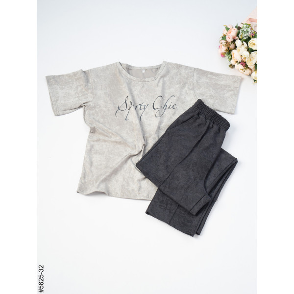 5625-32 Спортивний костюм жіночий турецька варьонка напівбатал (4 од: 48,50,52,54)