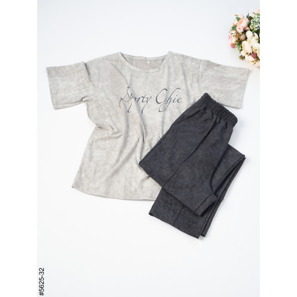 5625-32 Спортивний костюм жіночий турецька варьонка напівбатал (4 од: 48,50,52,54)