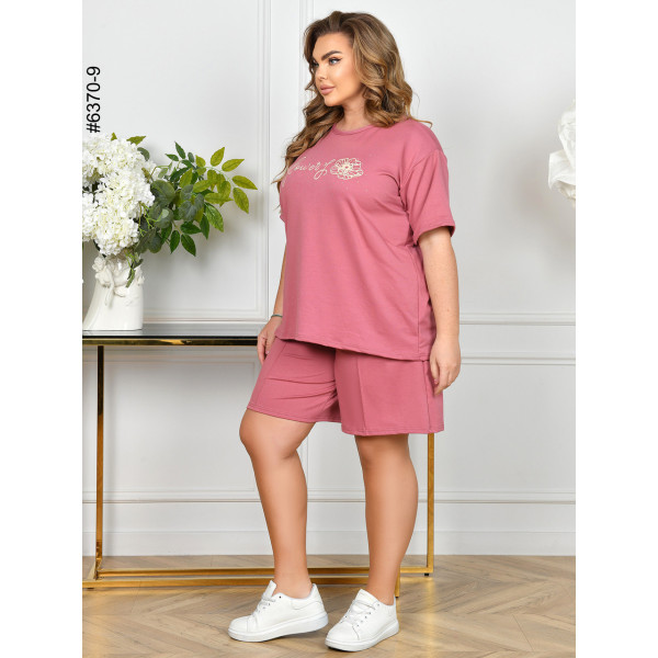 6370-9 Спортивний костюм жіночий двонитка батал (3 од: 54,56,58)