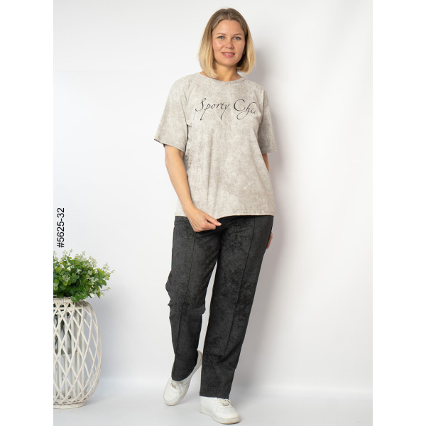 5625-32 Спортивний костюм жіночий турецька варьонка напівбатал (4 од: 48,50,52,54)