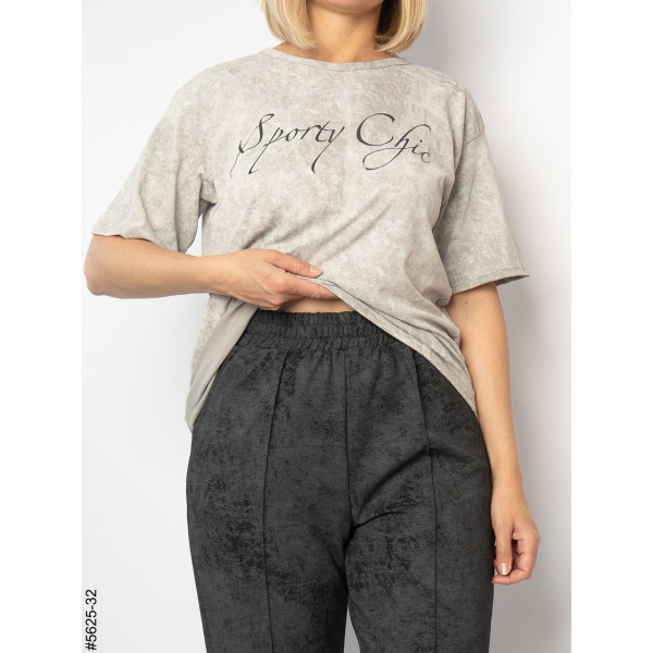 5625-32 Спортивний костюм жіночий турецька варьонка напівбатал (4 од: 48,50,52,54)