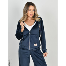 3430-26 Спортивний костюм жіночий на блискавці велюр норма (3 од: 44,46,48)