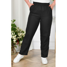 2263-31 Спортивні штани жіночі прямі льон батал (4 од: 52,54,56,58)